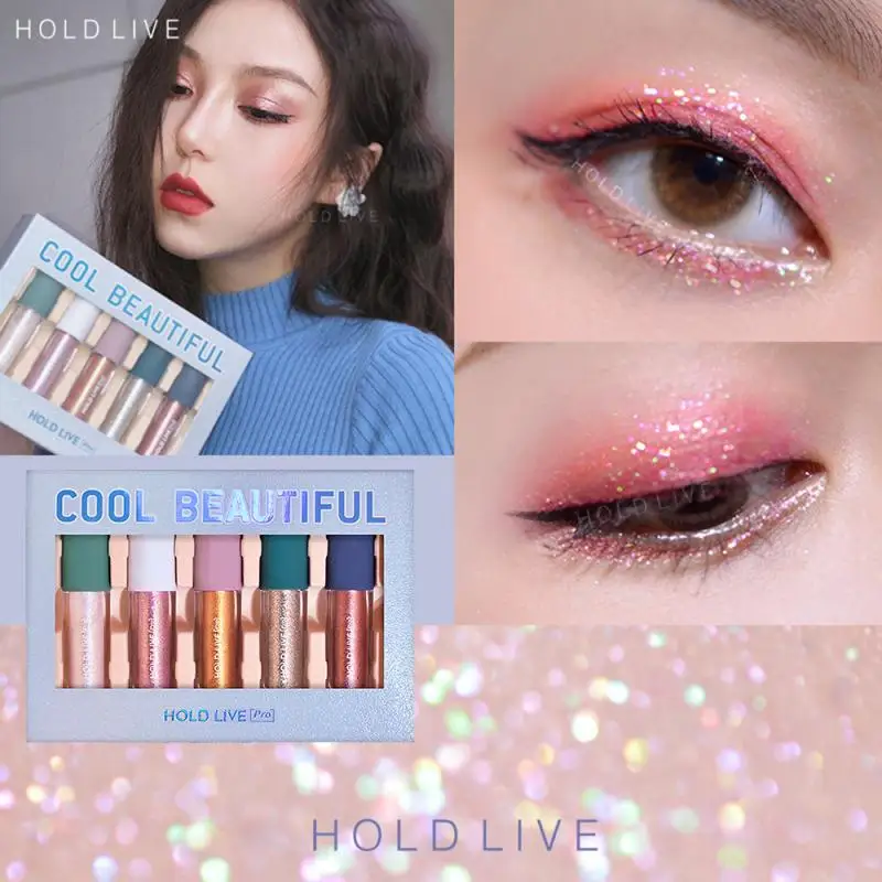 Очаровательные жидкие тени для век HOLD LIVE Starry 5 шт./компл. мерцающие хайлайтеры