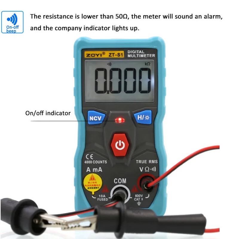 Цифровой мультиметр с ЖК дисплеем портативный ручной тестер