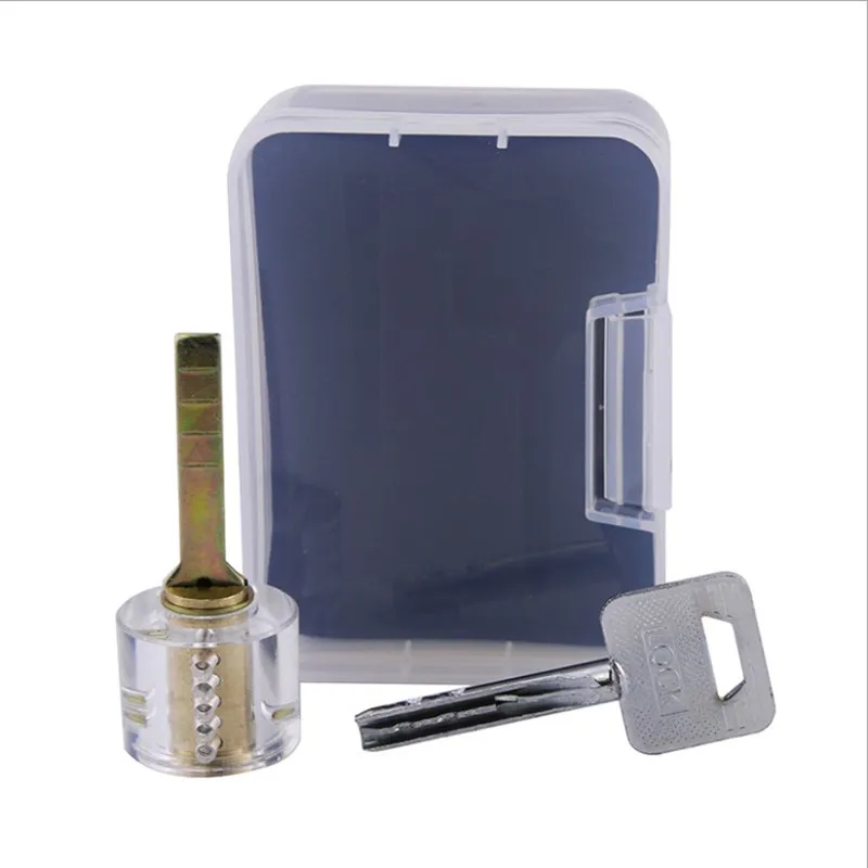 

Transparent Lock Three - Sided Marble Technology Lock Practice Lock Transparent Practice Lock Transparent Security Lock Core