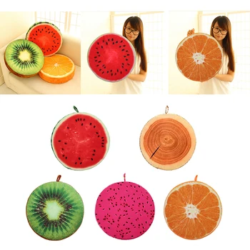 

Creative 3D Fruit Home Sofa Pillow Cushion Modern Round Seasons Seat Cushions Floor Pillow Seat Cushion Modern Home Decor New