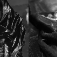 Искусственный мех черная норка для пальто, высокого класса люкс