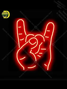 

Neon Signs Gift Rock Gesture icons light Decorate Party Room outdoor lighting store Neon Sign Glass Tube Neon Light Custom Board