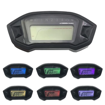 

High Quality Universal Motorcycle Lcd Digital Speedometer Backlight Motor Cycle For 2-4 Cylinders Meter Odometer