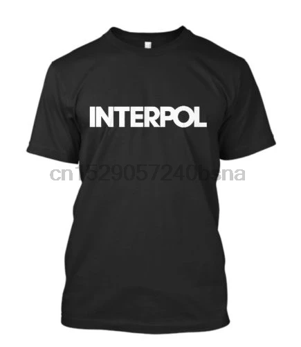 

INTERPOL Mens Black T-Shirt Size Hot New 2019 Summer Fashion T Shirts