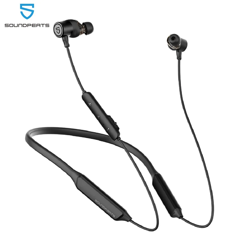 Bluetooth Headphones In Ear Earphone Bluetooth Headset Wireless Earbuds SoundPEATS Force Pro Bluetooth Wireless Earphones CVC Built-in Mic Stereo Super Bass in-Ear Magnetic Sports Earbuds 22H Player
