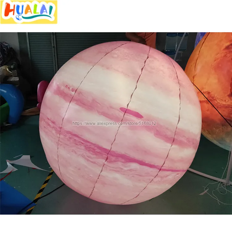 

LED lighting hanging decorate inflatable planet pink balloons model for nightclub party decorations events 1m/1.5m/2m diameter