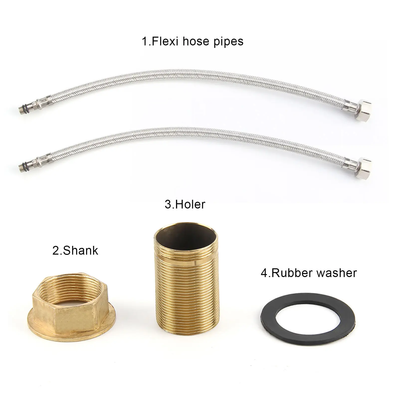 Double Handle Kitchen Faucets Sink Tap Kitchen Crane Mixer 360 Swivel Brass Brushed Nickel Home Improvement for Kitchen Faucets