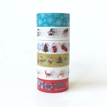 

1 Pcs Hope Tree DIY Elk Christmas Present Decorative Washi Tape DIY Scrapbooking Masking Tape School Office Supply 15mm*5m