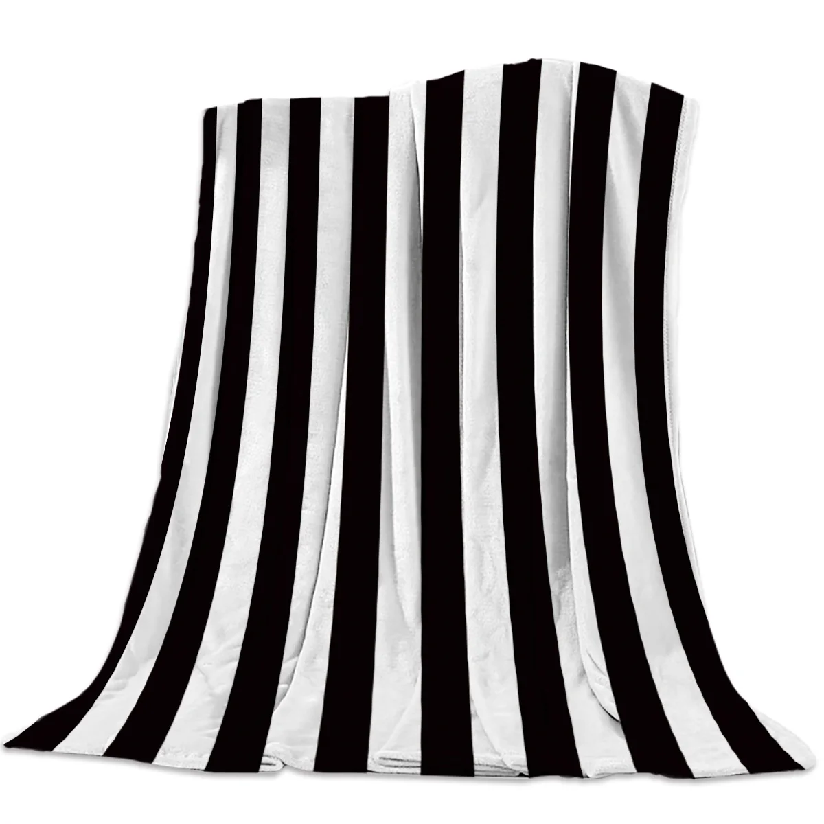 Простое черно-белое покрывало в полоску одеяло s покрывало Фланелевое флисовое Гипоаллергенное микроволокно декоративное