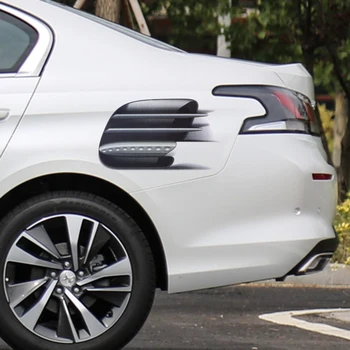 

Exterior Acccessories Car Refitting Sticker PVC Auto Decoration 3D Decorative Car Sticker Car-styling Fake Side Air Vents Outlet