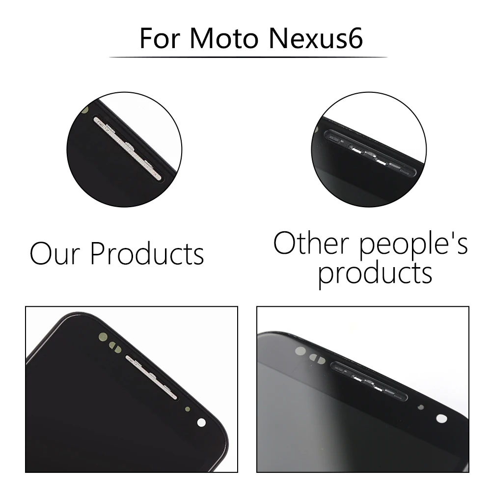 AMOLED 5,9" дисплей для Motorola Google Nexus 6 lcd кодирующий преобразователь сенсорного экрана в сборе для Moto Nexus 6 XT1100 XT1103 lcd