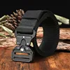 Ceinture militaire tactique en toile de grande taille pour homme, accessoire d'extérieur en Nylon, taille 125-140 ► Photo 2/6