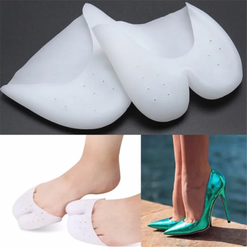 1 Pair Multifunctional Silica Gel Soccer Or Ballet Tiptoe Sleeve Forefoot Pad Hallux Valgus Correction Sock Toe Separators Feet | Красота и