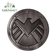 EARLFAMILY 13cm x 13cm 3D Car Stickers SHIELD Logo Super Hero Marvel Car Window Decal Sticker Rear Windshield Styling Sticker