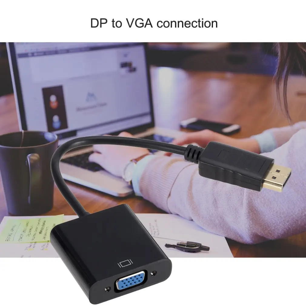Displayport VGA адаптер Кабели DP конвертер кабели Папа мама для ПК компьютера