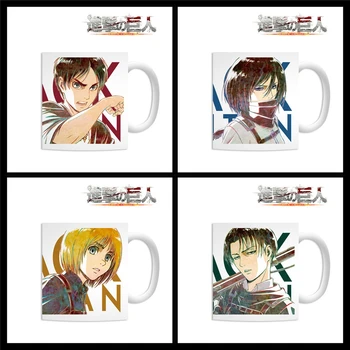 

Anime/Attack on Titan Eren/Mikasa/Armin/Jean/Levi/Erwin/Hans Beautiful Ceramic Mug/Water Cup/Cup