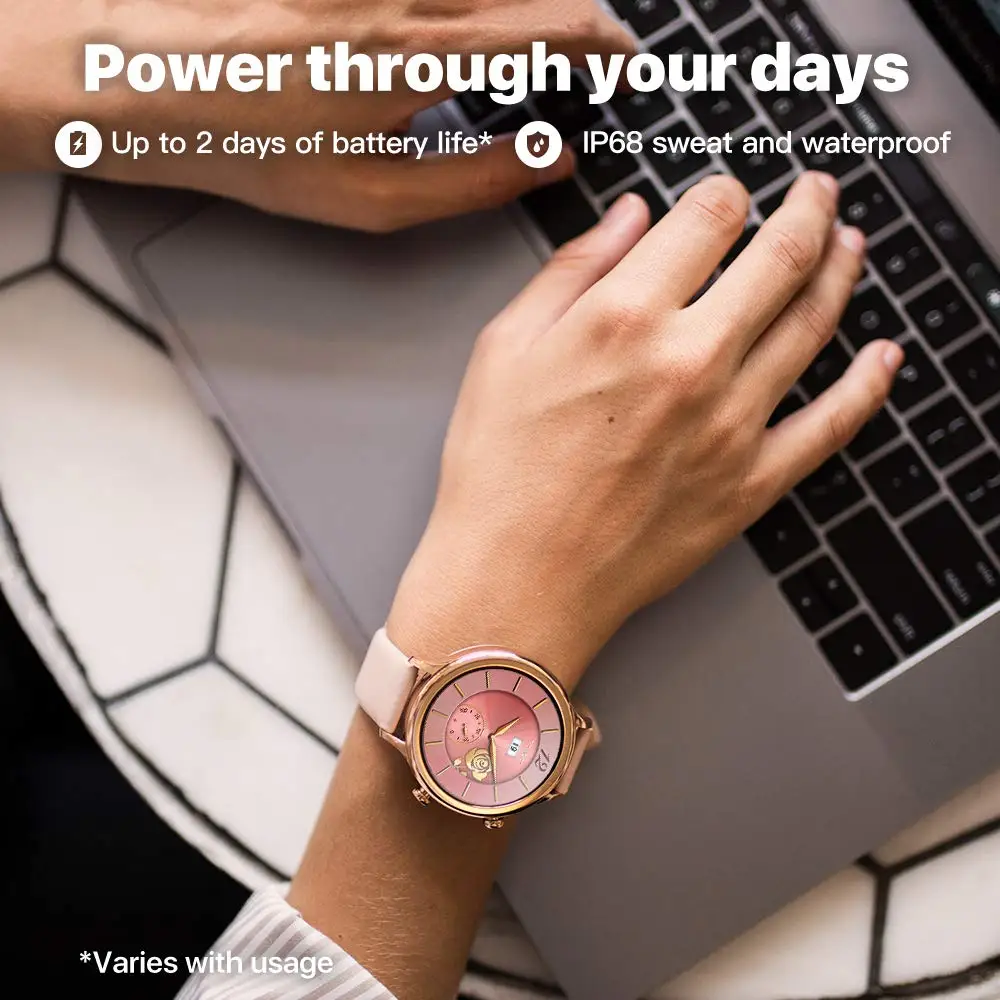  Ticwatch C2 Rose Gold Smart Watch Bluetooth Smartwatch with GPS Android&iOS compatible IP68 Waterpr