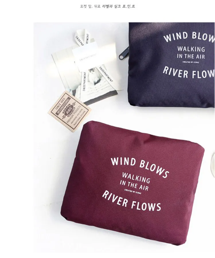 От производителя; стиль корейско-Стиль складные сумки нейлон Костюмы сумка для хранения Портативная Сумка для путешествия по индивидуальному заказу