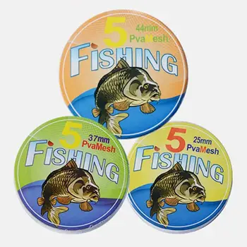 

New Arrival 5M PVA 25/37/44mm Mesh Refill Carp Fishing Stocking Boilie Rig Bait Wrap Bags Practical Carp Fishing Accessory Tools