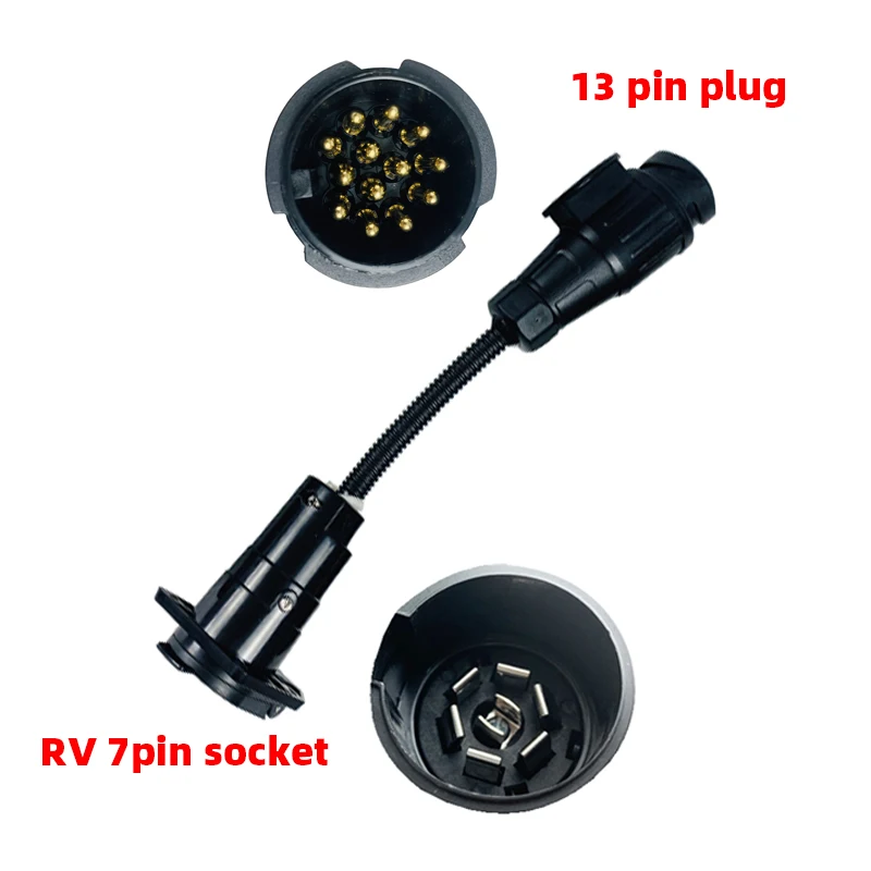 Egotrailerトレーラープラグアダプタ13ピントレーラーソケット7ピンrv