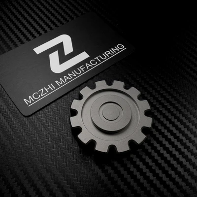 Классический механический ветер "gear" TC4 титановый сплав Fingertip Gyro - Цвет: Titanium alloy