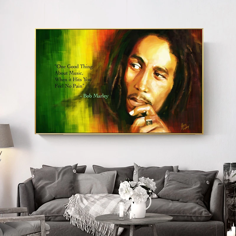 Klassieke Bob Marley Portret Posters En Prints Canvas Schilderij