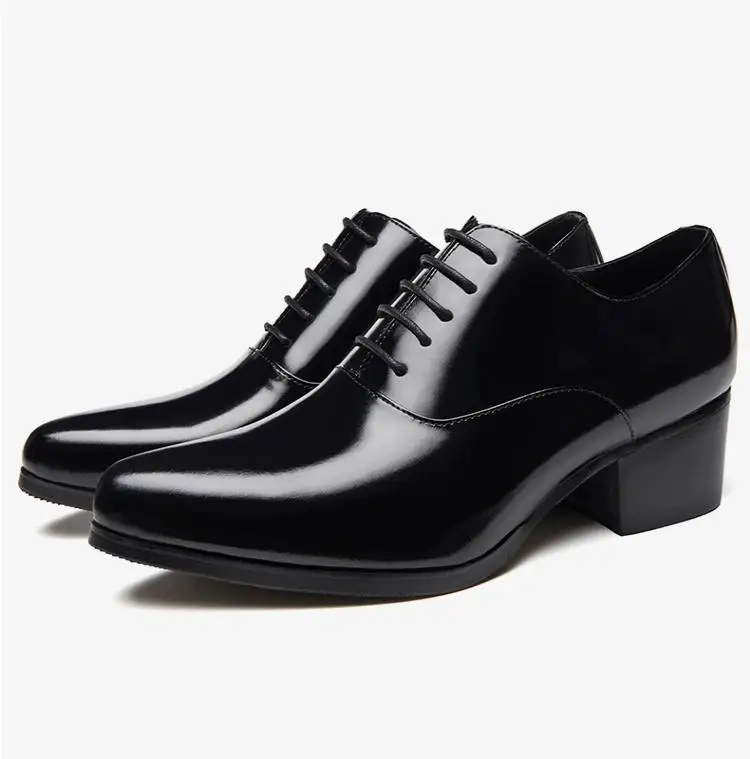 Baru Sepatu Hak Tinggi Pria Kulit Asli Oxford Sepatu Pria Menunjuk Toe Tinggi Meningkatkan Sepatu Pernikahan Putih Hitam Bisnis Kasual Sepatu Shoes Men Shoes Men Businessshoes White Aliexpress