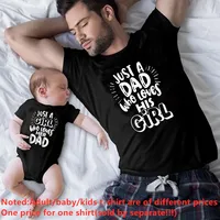 FUNNY  Daddy and Daughter Shirts Dad Girl Family Look Tees Daddy and Me Shirts Daddy and His Girl Summer Family Matching Clothes 2