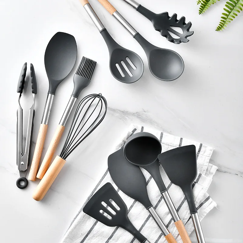 Details about   Kitchenware Spatula Utensils Set Beaters Shovel Non-stick Cookware Cooking Tool