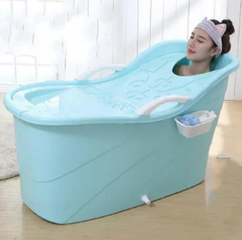 

Bath Barrel Adult Bath Barrel Elderly Bath Bath Household Full Body Thickening Large Plastic Bath WY72909