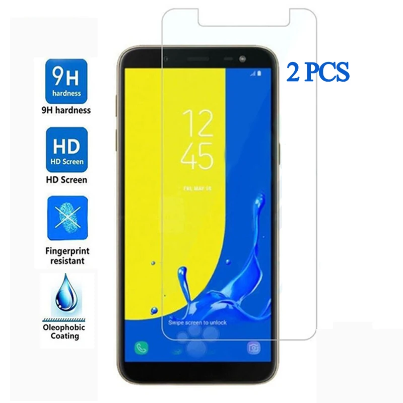 2 шт. Защитное стекло для Samsung J6 J7 J8 2018 закаленное на sumsung J 6 7 8 защита экрана