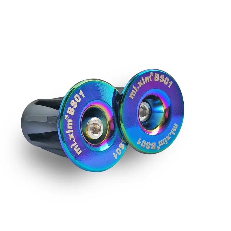 RainbowMTBRoadBikeHandlebarEndPlugsBicycleHandlebarCaps