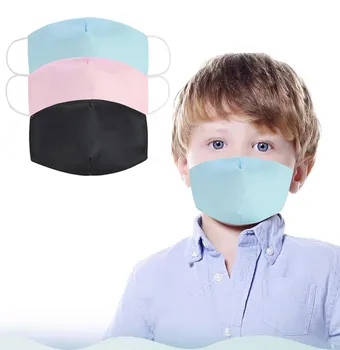 

Kids' Face Mask Baby 1PC Washable and Reusable Dustproof PM2.5 Pollution Solid Color Face Mouth Cover Maschere Mascarar