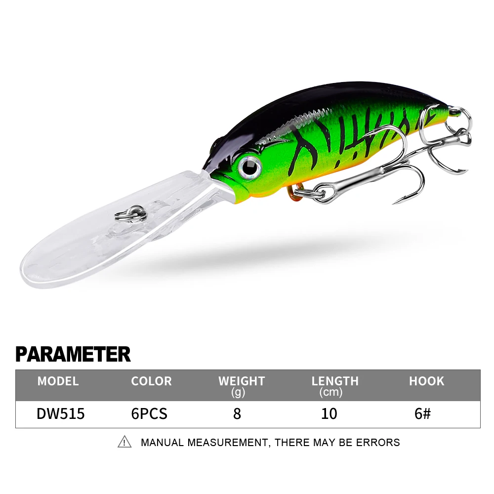 PROBEROS 1PCS Minnow Fishing Lures 10cm-8g Floating Hard Baits Artificial  Wobbler Crankbait Carp Perch Pesca Fishing Tackle - AliExpress