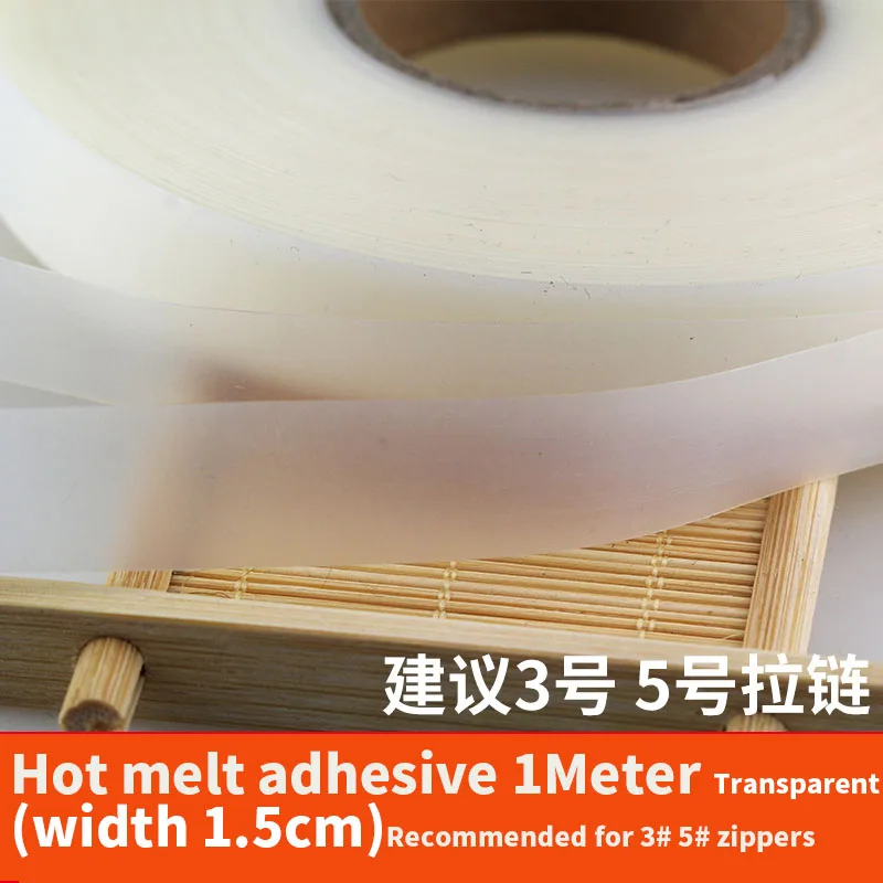Transparent 1.5cm 1M № 3 5 8 10 металлические портновские двойные ползунки открывающиеся на молнии Стопперы аксессуары для шитья 8-10 шт - Цвет: Transparent 1.5cm 1M