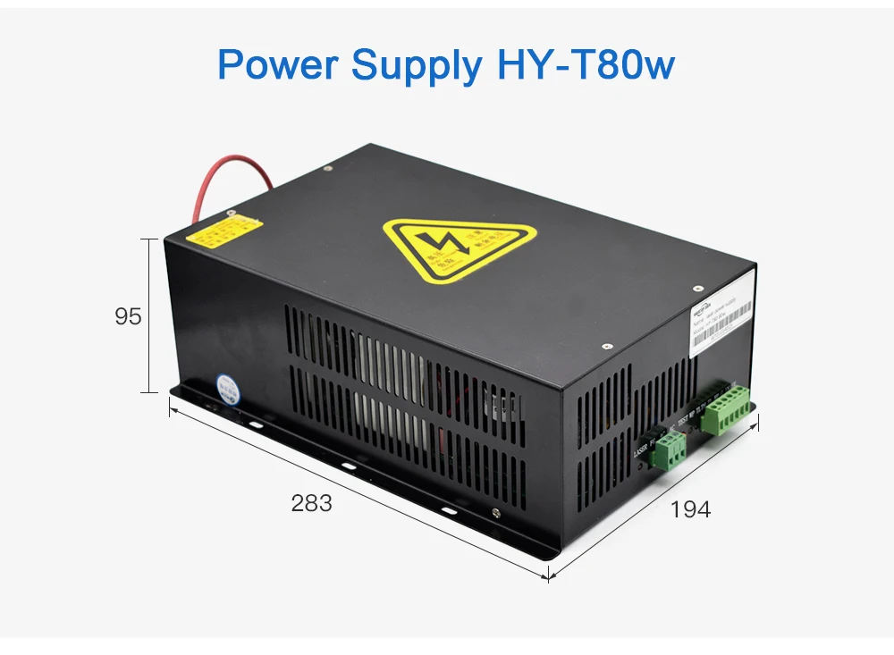 Лазерная трубка WT1250-80W + лазерный источник питания HY-T80 80 Вт или MYJG Вт 80 Вт Длина трубки мм 1250 мм Диаметр. 80 мм лазерный резак гравировальный