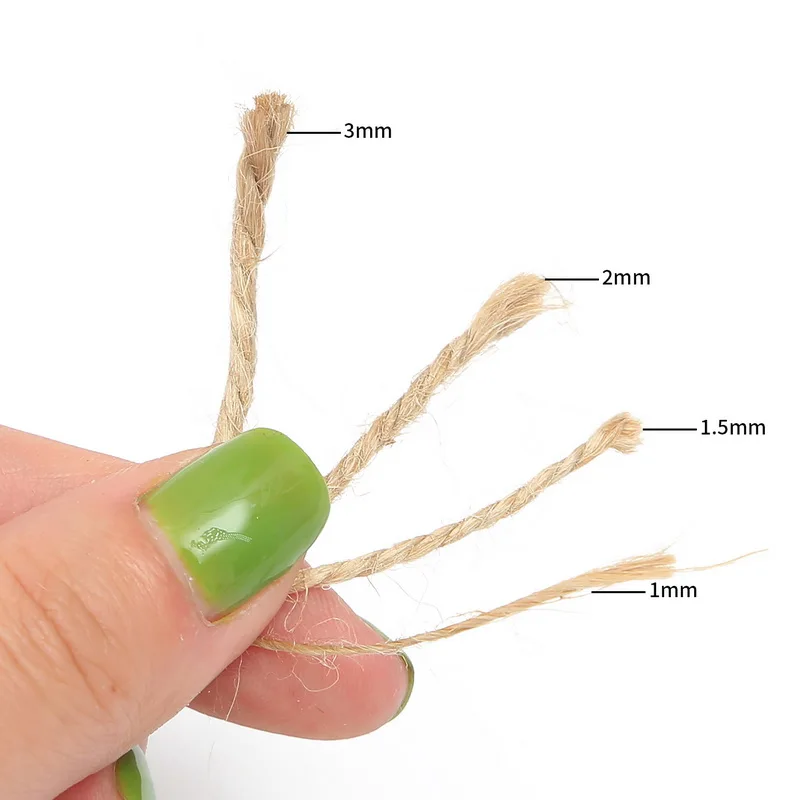 Natural Jute Twine Burlap String Hemp Rope Party Wedding Gift Wrapping Cords Thread DIY Florists Craft Decoration 5-15m/roll jute rope,packaging cord