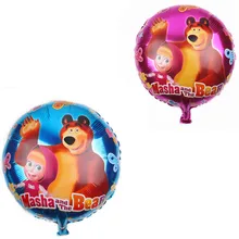 18inch Masha And Bear Foil Balloon Party Supplies Decoration Birthday Party Decorations Kids Toy Air Balloon Baby Shower