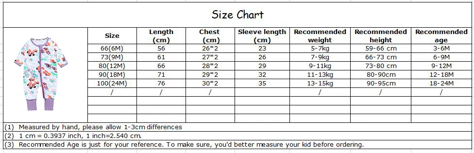 New Cartoon Print Baby Boys Girls Bodysuit Newborn Infant Toddler Jumper Sleepsuit Pajama Cotton Zips Jumpsuit Long Sleeve 0-24M Cute Infant Baby Girls Romper