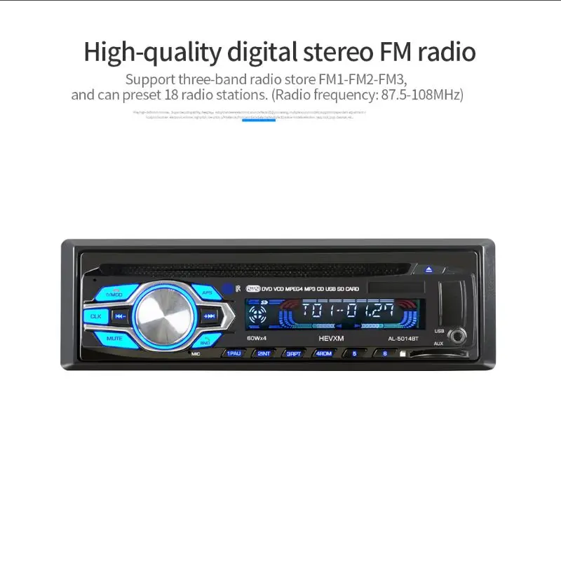 1 Din 12V автомобильный DVD CD плеер автомобиля MP3 стерео автомобиля Handfree Авторадио BT аудио