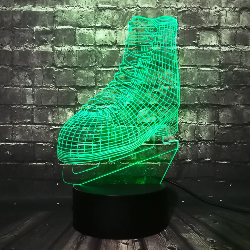 Новинка обувь для хоккея с льдом 3D светодиодный светильник акриловый