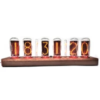 6-bit IN18 Glow Tube Clock New DIY Creative Gift bigger Than IN14 With Remote Controller Brightness Adjustable 1