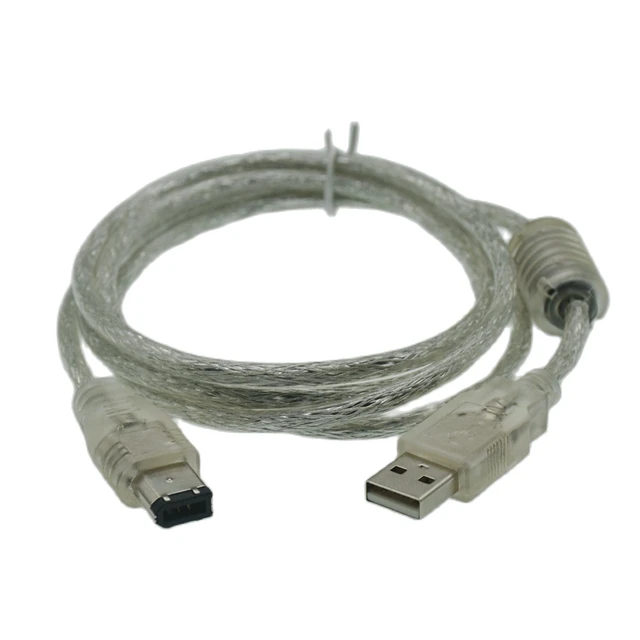 Firewire 400 Mbps Maschio-maschio Cavo Firewire 400 Kentek 6 Pin Maschio- Maschio - Per Collegare Videocamere E Dispositivi DV Kentek Cavo Nero