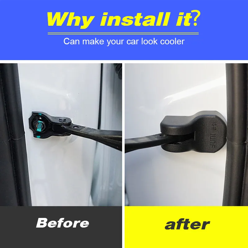 Vtear Geely Coolray SX11 BelGee X50 car door stopper trim cover interior lock frame protection Mouldings styling accessories car door protection pad