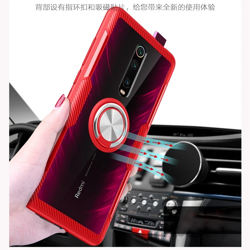 Кристальный акриловый кольцевой кронштейн mi 9 T чехол для Xiaomi mi 9 T SE mi 9 T Pro автомобильный Магнитный чехол-держатель для Xiaomi mi 9 T чехол mi 9 T Pro