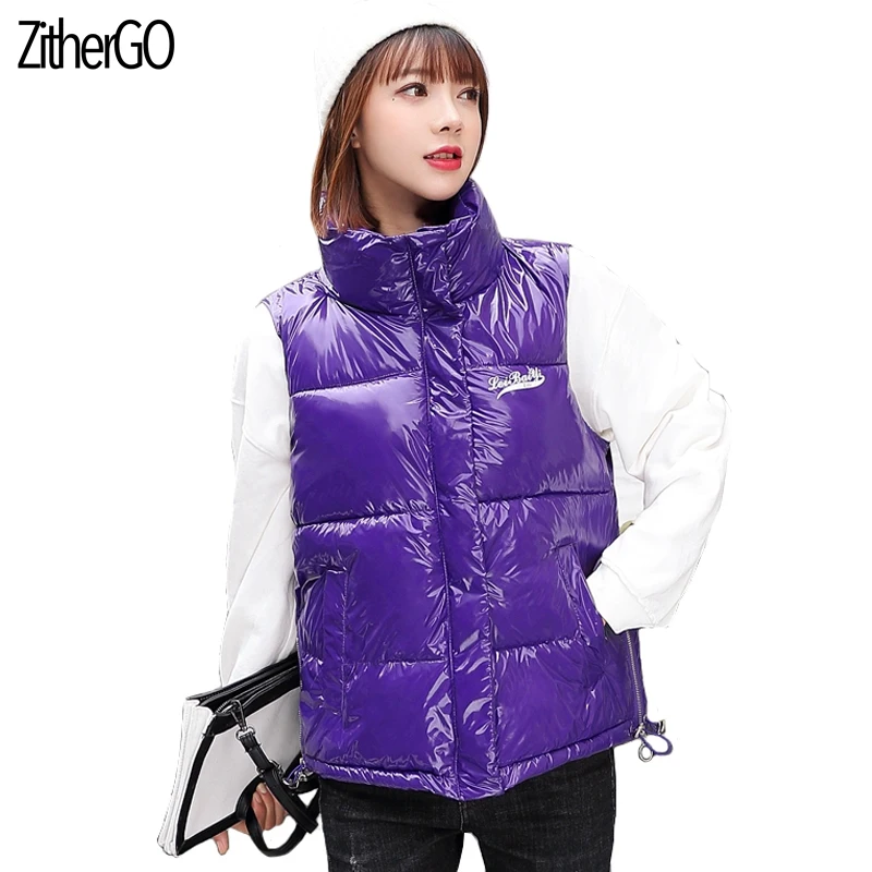 ZitherGo 2019 Осенняя Женская жилетка модная короткая женская одежда без рукавов