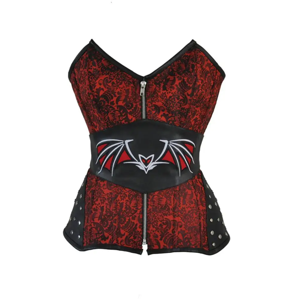 

Sexy Jacquard Corsets Bustiers Steampunk Gothic Lace Up Top Christmas Dress Plus Size Waist Trainer Overbust Burlesque Shaper