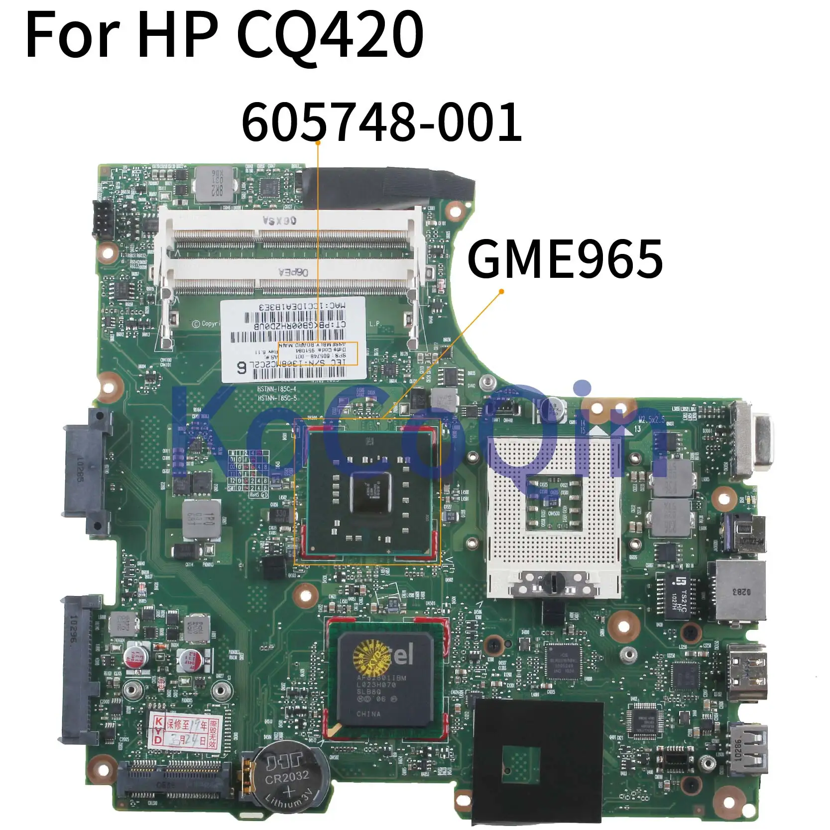 KoCoQin Laptop Motherboard For HP 