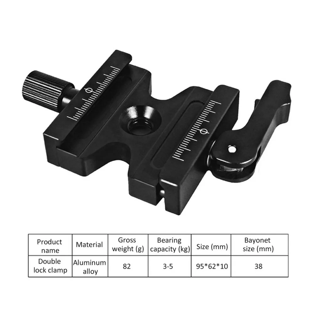 CL-50LS быстроразъемный зажим Регулируемый рычаг Ручка-тип 1/"& 3/8" отверстие для Arca Swiss БЫСТРОРАЗЪЕМНАЯ пластина шаровой головной штатив