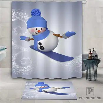 

Custom christmas (1) Waterproof Shower Curtain Doormat Home Bath Bathroom Polyester Fabric Multi Sizes#2019-01-12-192